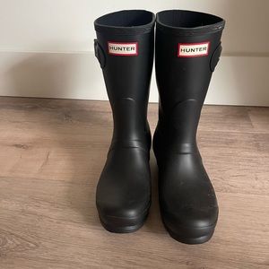 New Navy Short Hunter Boots